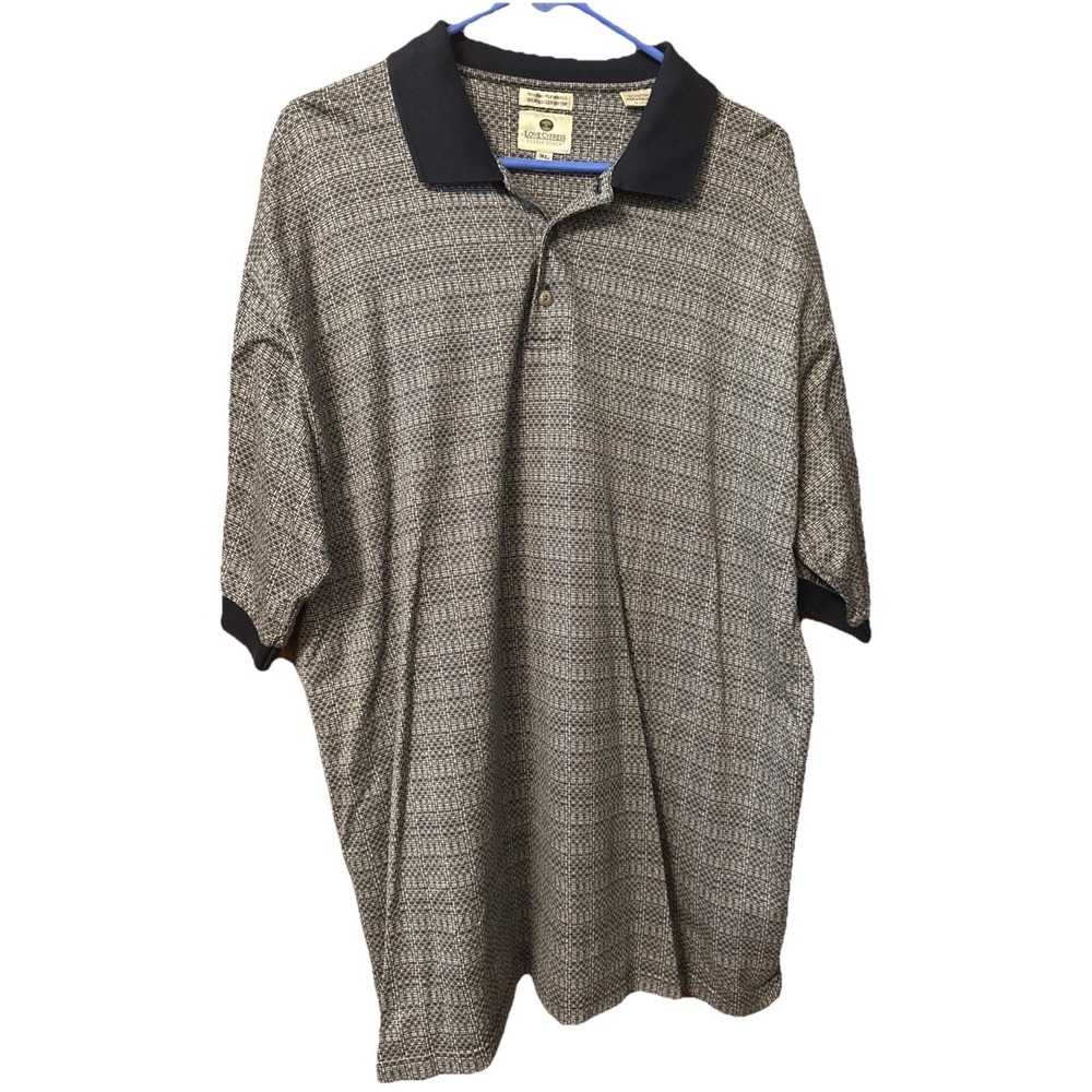 Lone Cypress Pebble Beach‎ Men's XL Polo Shirt 60s Two-Ply Mercerized Cotton